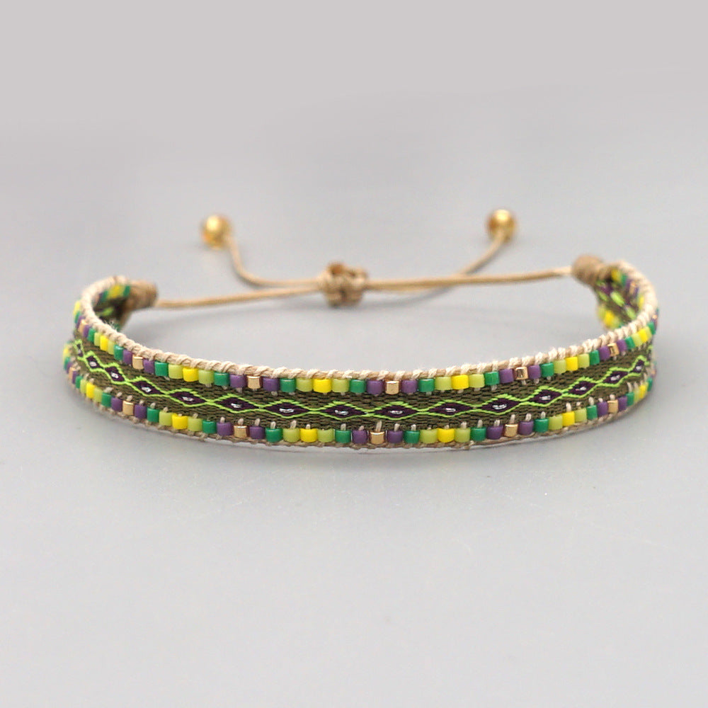Venta al por mayor de joyas Bohemian Rainbow Miyuki Beads Bracelet